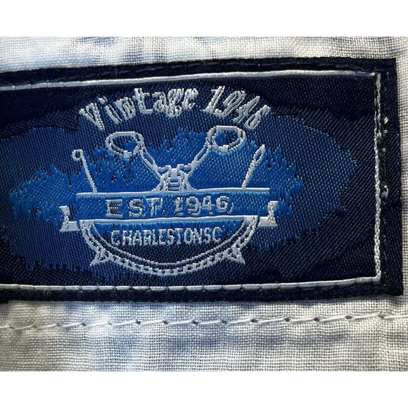 1946 Men's Shorts Size 36 Washed Stoned and Beaten Gray Floral Pattern Vintage - Picture 7 of 9